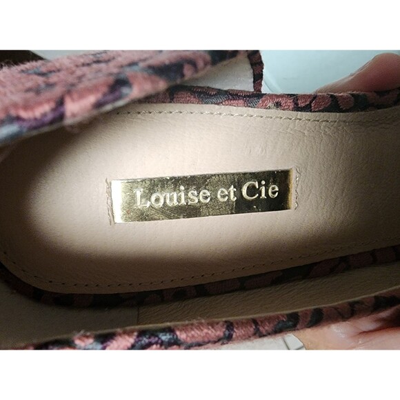 Louise et Cie JOLON Pointed Toe Block Heel Pumps Shiraz Multi Pattern Size 9.5 - Picture 6 of 8